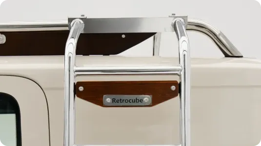 Retro Chrome Side Ladder