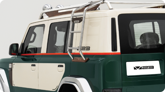 Retro Chrome Side Ladder
